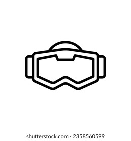 Ski Googles Icon Vector Illustration