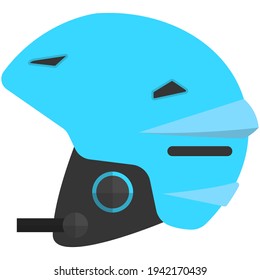 Ski helmet vector isolated on white background