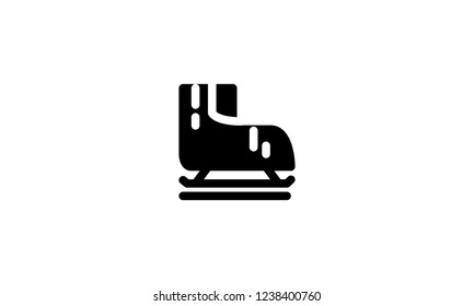 Ski Ice Icon Winter Template Vector