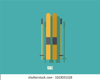 ski icon illustration