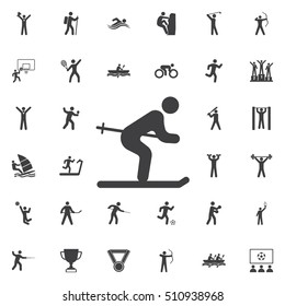 ski icon on the white background. Sport icons universal set for web and mobile