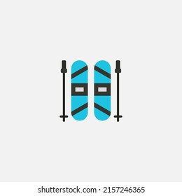 Ski icon sign vector,Symbol, logo illustration for web and mobile