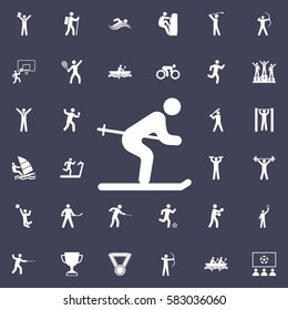 ski icon. Sport icons universal set for web and mobile