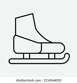 ski icon vector design flat