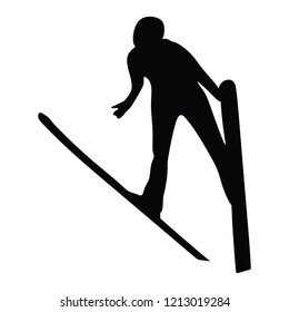 Ski jump world cup, vector