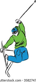 ski jumping 2 illustration