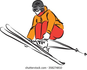 ski jumping 3 illustration