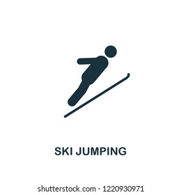 Ski Jumping icon. Premium style design from winter sports collection. UX and UI. Pixel perfect ski jumping icon for web design, apps, software, printing usage.