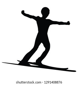 SKI JUMPING , vector