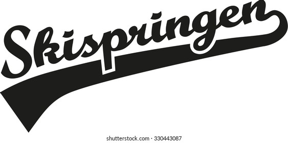 Ski jumping word (german)
