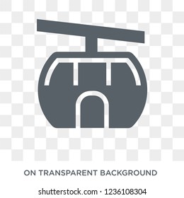 Ski lift icon. Ski lift design concept from Winter collection. Simple element vector illustration on transparent background.