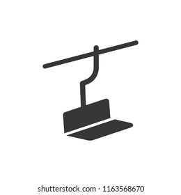 Ski lift. monochrome icon