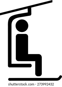 Ski Lift Pictogram