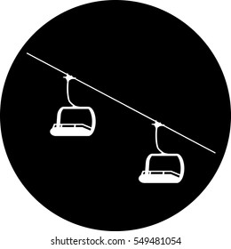 ski lift snow icon