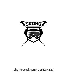 Ski Logo Design Vector