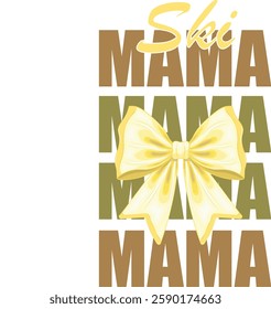 Ski mama coquette bow, skiing, Adventure snowboard, skier heartbeat, winter, Bundle, dxf, pnh, ekg