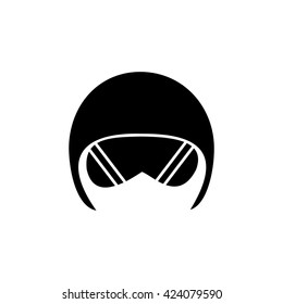 In a ski mask, snowboard ski goggles, diving mask