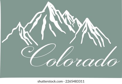 Ski Mountain Graphic t-shirt Vector