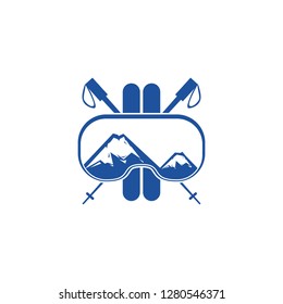 ski mountain logo