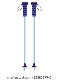 projeto isolado de equipamento de bastões de esqui