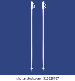 Ski poles icon