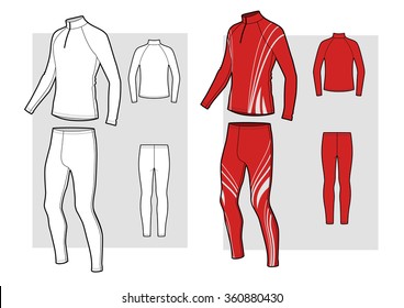 Ski Racing Suit Sketch