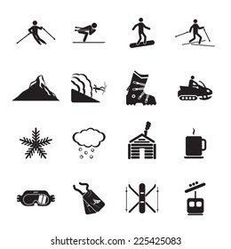 Ski Resort Icons Set