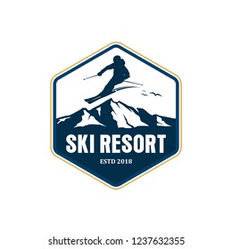 ski resort logo design