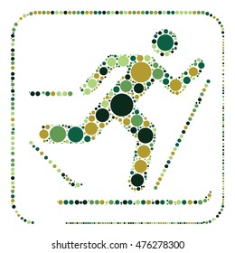 ski shape vector design by color point