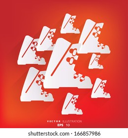 ski shoes web icon