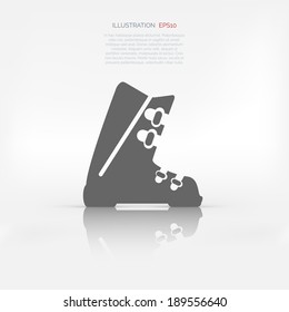 ski shoes web icon