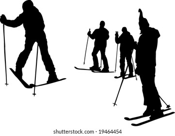 ski silhouette