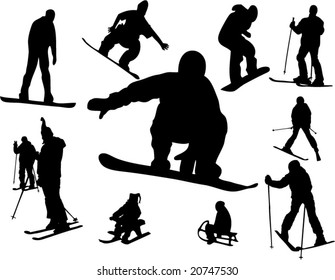 ski silhouette