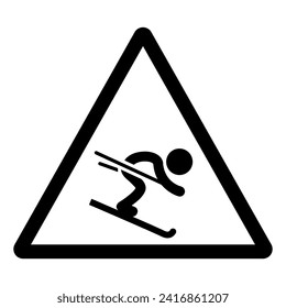 Ski Snow Sports Symbol Sign,Vector Illustration, Isolate On White Background Label. EPS10