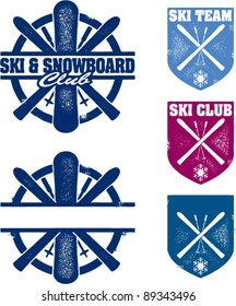 Ski And Snowboard Club/Team Stamps