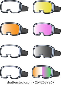 Ski and Snowboard Goggles Set: Eye Protection for Winter Sports