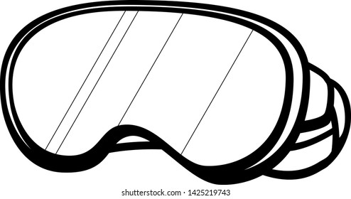 ski or snowboarding snow goggles