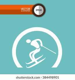 ski sport design 