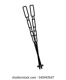 ski sport equipment icon vector illustration design