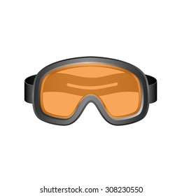 Ski sport goggles in dark design