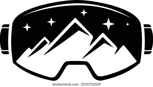 Ski Sport Logo, Winter Snow Sports Design Retro Vintage Vector Illustration