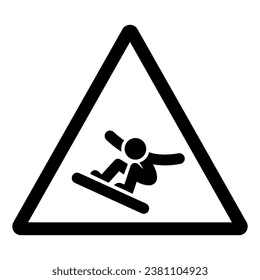 Ski Sports Area Symbol Sign ,Vector Illustration, Isolate On White Background Label. EPS10