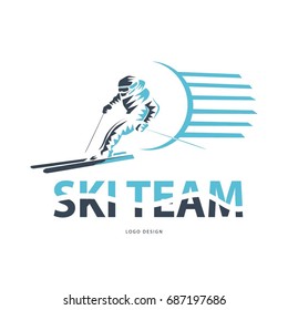 Ski Team, Logo Design 