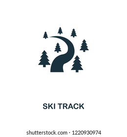 Ski Track icon. Premium style design from winter sports collection. UX and UI. Pixel perfect ski track icon for web design, apps, software, printing usage.