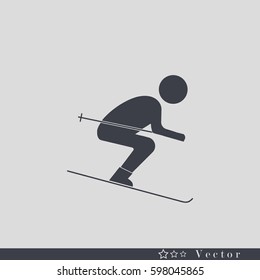 ski vector icon