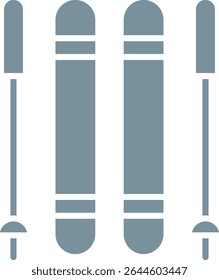 Ski vector icon. Can be used for printing, mobile and web applications.