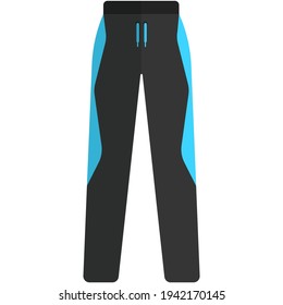 Ski vector pants winter sport equipment illustration