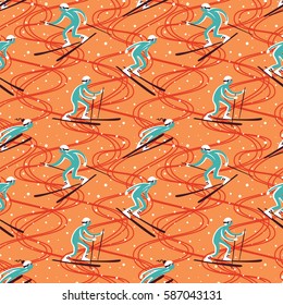Ski vector pattern.