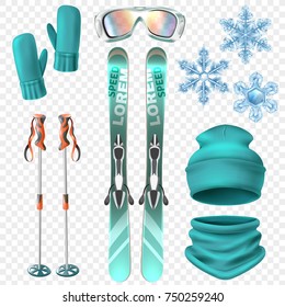 Ski Winter Icon Set