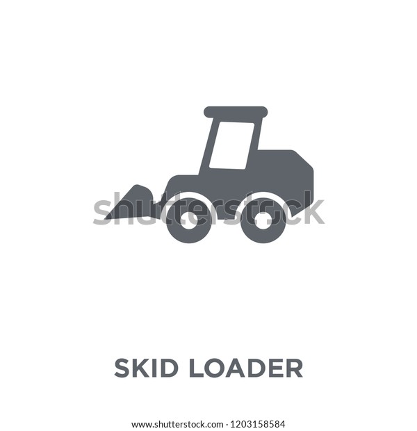 skid loader icon. skid loader design concept\
from Industry collection. Simple element vector illustration on\
white background.